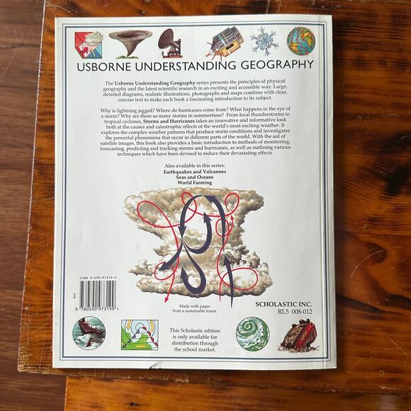 Vintage 1996 Usborne Understanding Geography Storms & Hurricanes Paperback Book - Picture 8 of 9